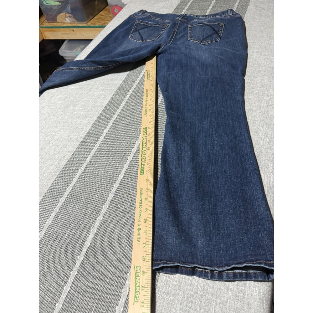 Lane Bryant Bootcut Jeans Blue Tighter Tummy Technology Size 16 Regular - Picture 3 of 7